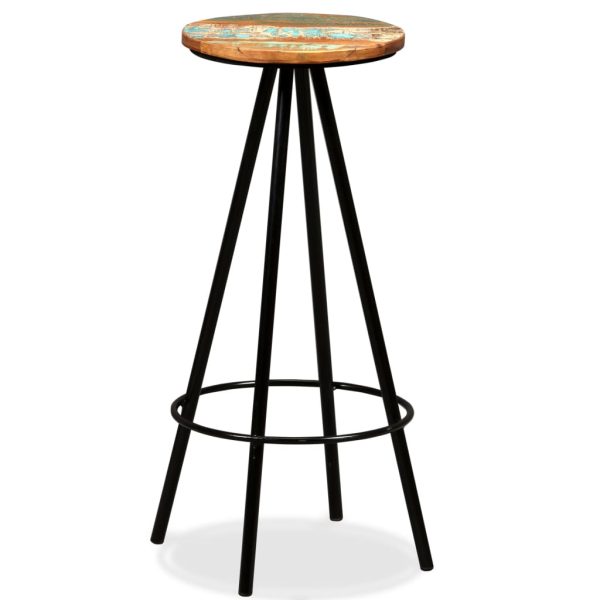 Bar Stools – Solid Reclaimed Wood, 4