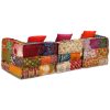 Blandford 3-Seater Modular Pouffe Fabric – Patchwork