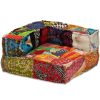 Deerfield 4-Seater Modular Pouffe Fabric – Patchwork