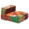 Deerfield 4-Seater Modular Pouffe Fabric – Patchwork