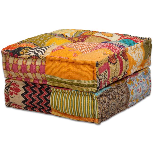 Deerfield 4-Seater Modular Pouffe Fabric – Patchwork