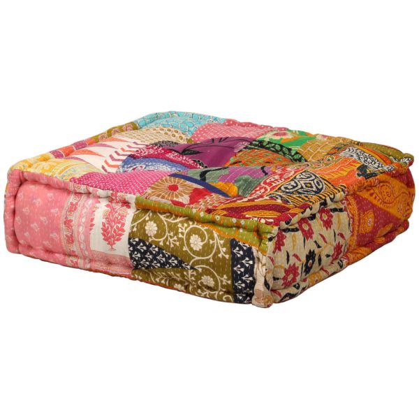 Chaddesden 2-Seater Modular Pouffe Patchwork Fabric