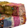 Ansonia 2-Seater Modular Pouffe Patchwork Fabric