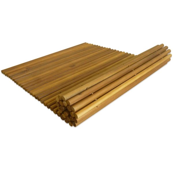 Bath Mat Acacia Wood 80×50 cm