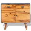 Sideboard Solid Acacia Wood 90×33.5×83 cm