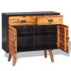 Sideboard Solid Acacia Wood 90×33.5×83 cm