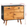 Sideboard Solid Acacia Wood 90×33.5×83 cm