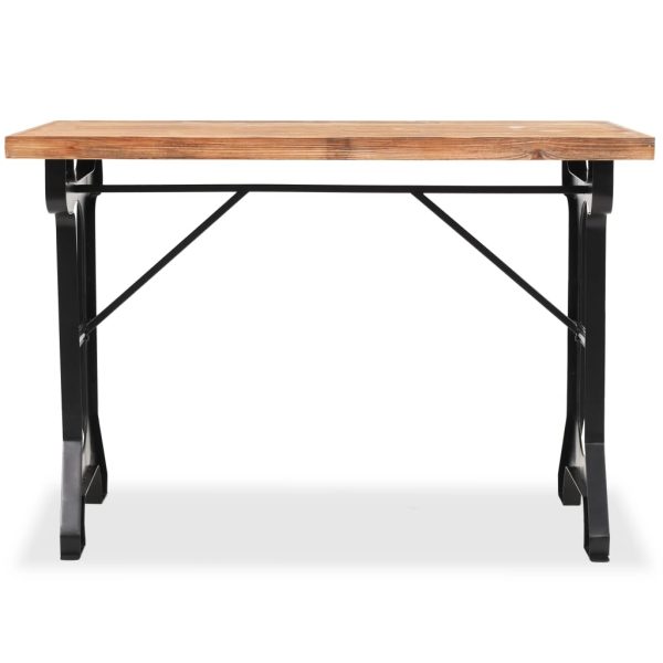 Dining Table Solid Fir Wood Top 122x65x82 cm