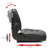 Forklift & Tractor Seat with Suspension and Adjustable Backrest