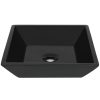 Basin Ceramic Square Black 41.5×41.5×12 cm