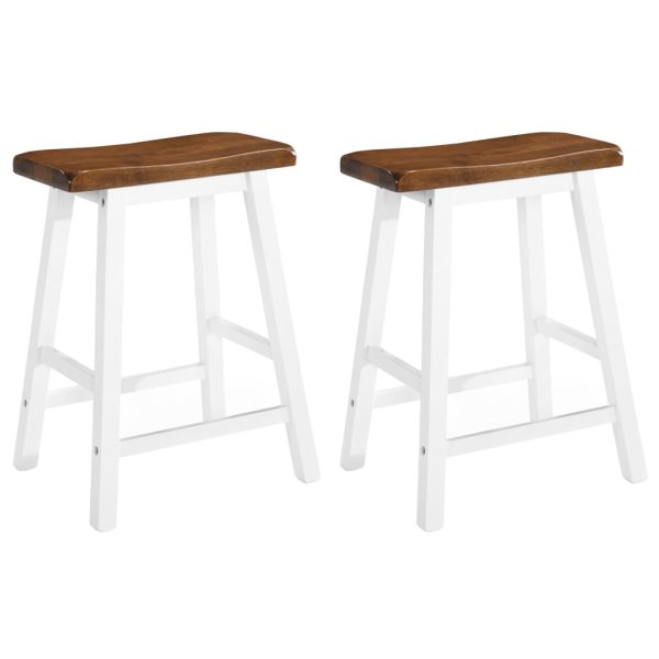 Bar Stools 2 pcs Solid Wood