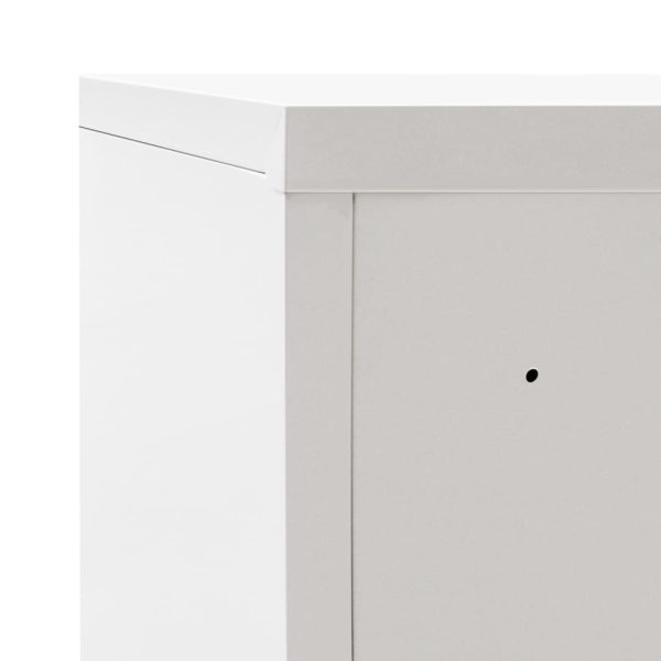 Office Cabinet with Sliding Doors Metal 90x40x90 cm Grey