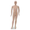 Full Body Child Mannequin with Glass Base Beige 140 cm