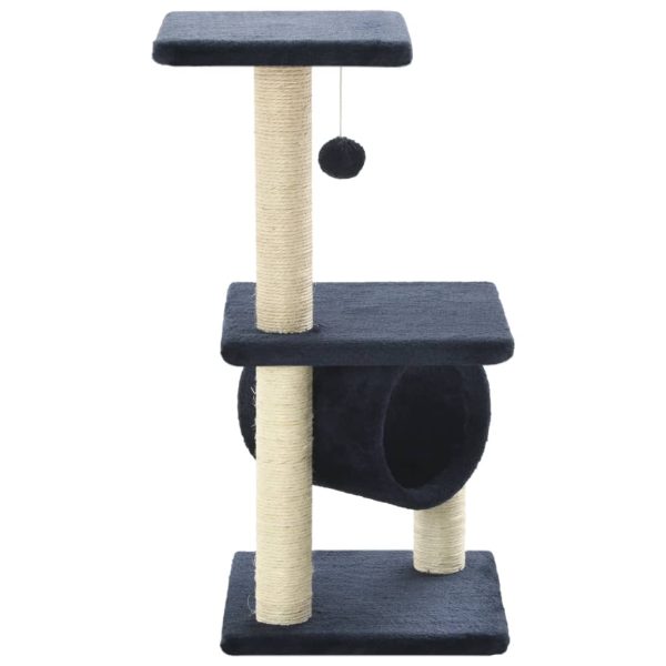 Cat Tree with Sisal Scratching Posts 65 cm Dark Blue