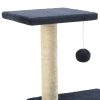 Cat Tree with Sisal Scratching Posts 65 cm Dark Blue