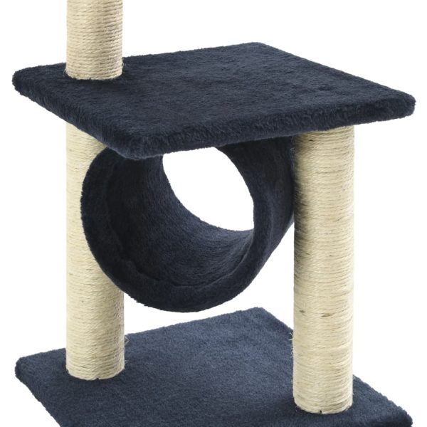 Cat Tree with Sisal Scratching Posts 65 cm Dark Blue