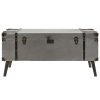 Coffee Table MDF and Aluminium 102x51x47.5 cm