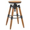 Bar Stools 2 pcs Solid Fir Wood