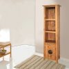 Freestanding Bathroom Cabinet Solid Recycled Pinewood