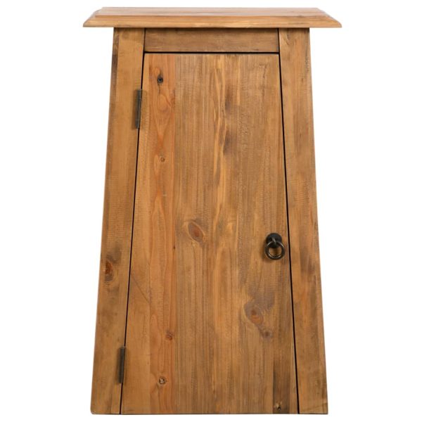 Bathroom Wall Cabinet Solid Recycled Pinewood 42x23x70 cm