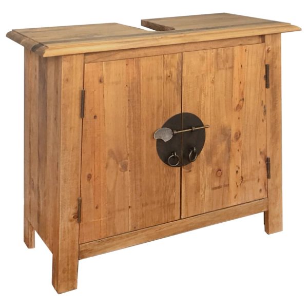 Bathroom Furniture Set Recycled Solid Recycled Pinewood