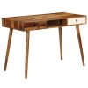 Writing Desk 110x55x76 cm Solid Sheesham Wood