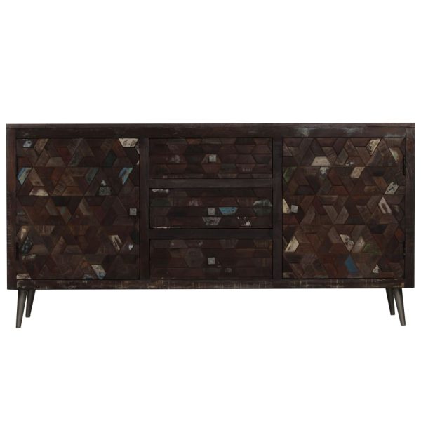 Sideboard Solid Reclaimed Wood 160x40x80 cm