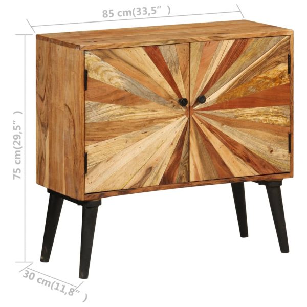 Sideboard Solid Mango Wood 85x30x75 cm