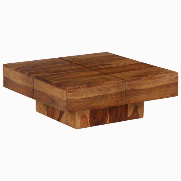 Coffee Table Solid Sheesham Wood 80x80x30 cm