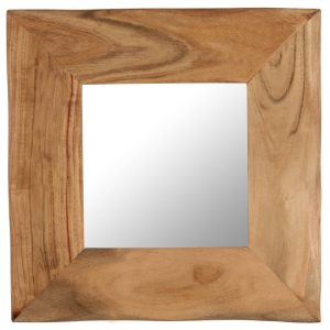 Cosmetic Mirror Solid Acacia Wood