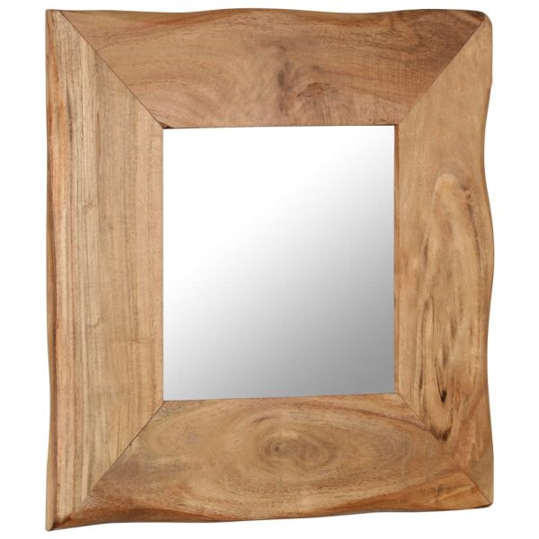 Cosmetic Mirror Solid Acacia Wood – 50×50 cm