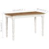 Dining Table 120x60x76 cm Solid Mango Wood