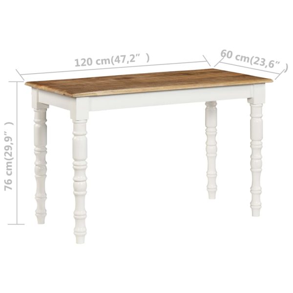 Dining Table 120x60x76 cm Solid Mango Wood