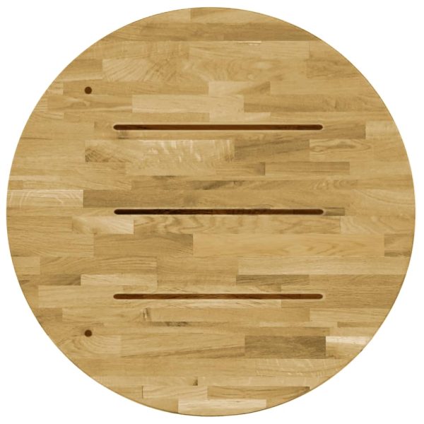 Table Top Solid Oak Wood Round – 23 mm/600 mm