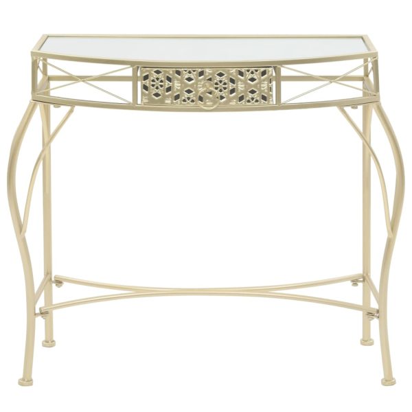 Wellesley Side Table French Style Metal 82x39x76 cm Gold