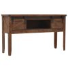 Console Table Solid Fir Wood 131×35.5×75 cm Brown