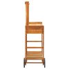 Garden Kitchen Trolley Solid Wood Acacia 92×43.5×141.5 cm