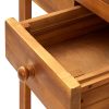 Garden Kitchen Trolley Solid Wood Acacia 92×43.5×141.5 cm