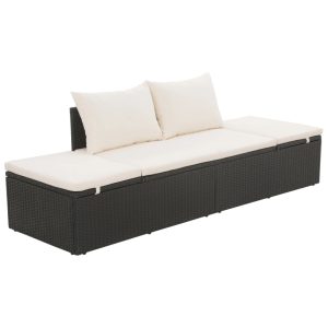 Garden Bed 195x60 cm Poly Rattan