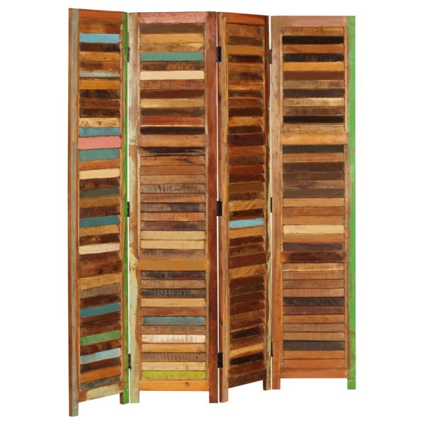 Greasley Room Divider Solid Reclaimed Wood 170 cm