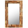 Wall Mirror Solid Reclaimed Wood – 60×90 cm