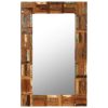 Wall Mirror Solid Reclaimed Wood – 60×90 cm