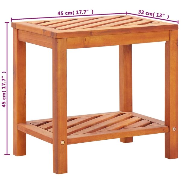 Wellington Side Table Solid Acacia Wood 45x33x45 cm