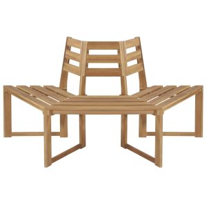 Tree Bench Half-hexagonal 160 cm Solid Acacia Wood