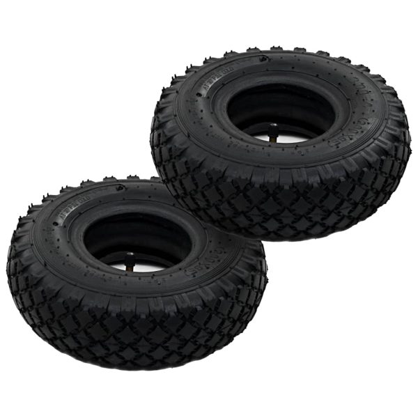 2 Tyres 2 Inner Tubes 3.00-4 260×85 for Sack Truck Wheel Rubber