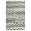 Kilim Rug Cotton with Pattern Black/White – 120×180 cm