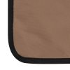 Folding Beach Mats 2 pcs Steel and Fabric – Brown