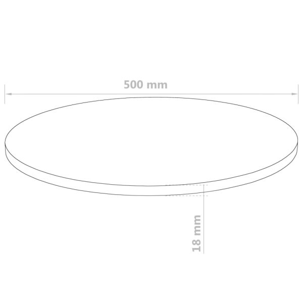 Table Top Round MDF – 500×18 mm