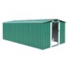 Garden Shed Metal – 257x489x181 cm, Green