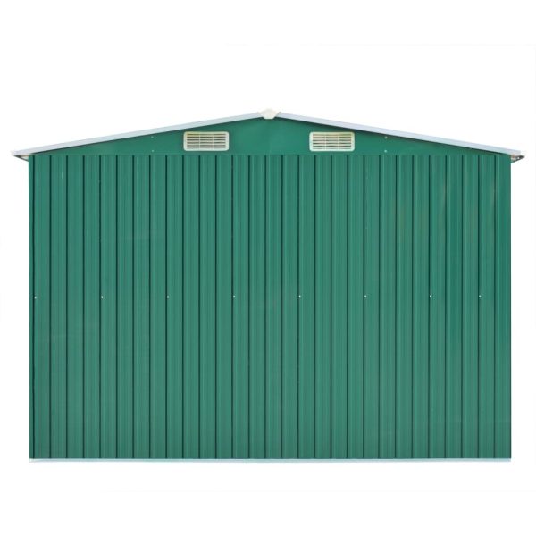 Garden Shed Metal – 257x489x181 cm, Green